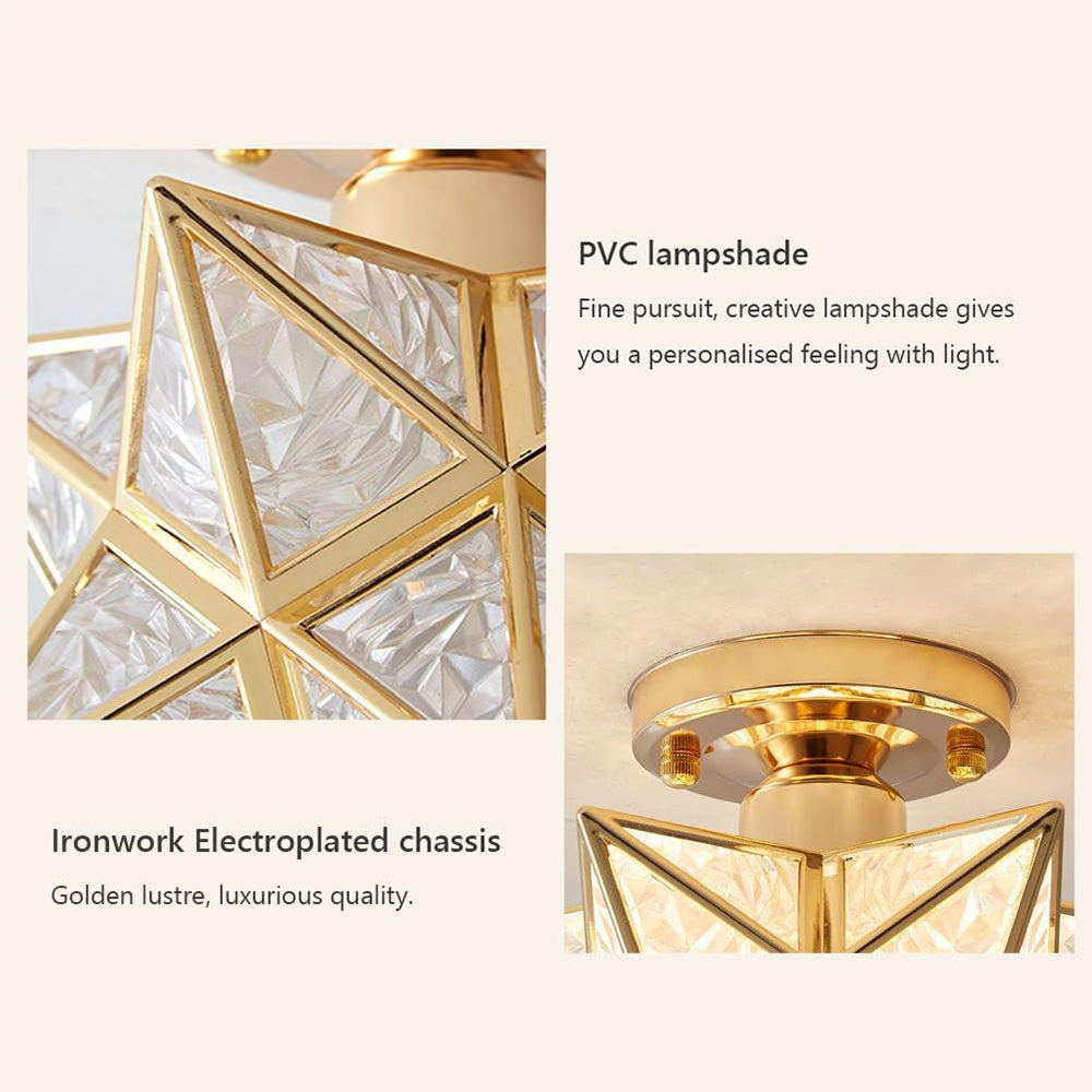 Modern Flush Mount Ceiling Light Fixture – LED Compatible, Soft Ambient Glow for Bedroom and Living Room