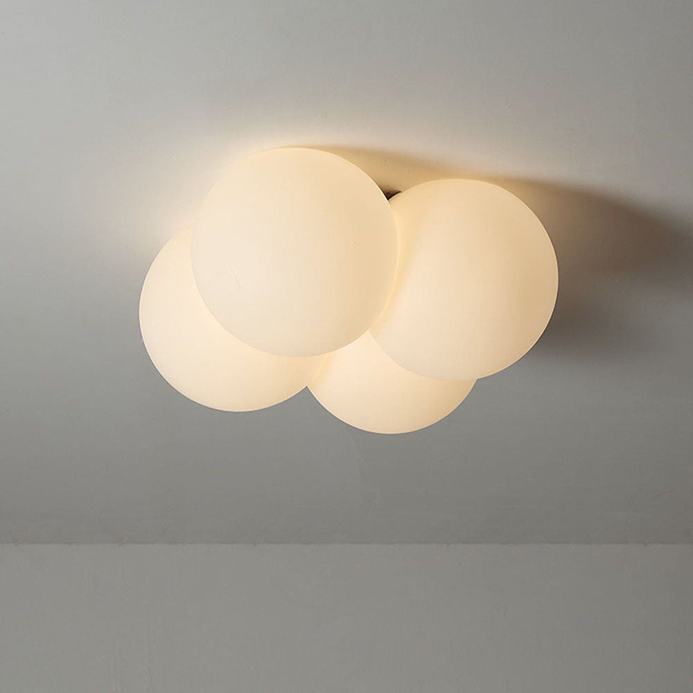 Modern Flush Mount LED Ceiling Light Fixture with Adjustable Color Temperature – Cozy Cloud Design for Home