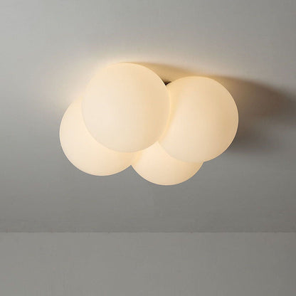 Modern Flush Mount LED Ceiling Light Fixture with Adjustable Color Temperature – Cozy Cloud Design for Home