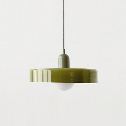 Modern Glass Pendant Light – Bauhaus Design for Kitchen Island and Dining Room – Energy Efficient Hanging Light