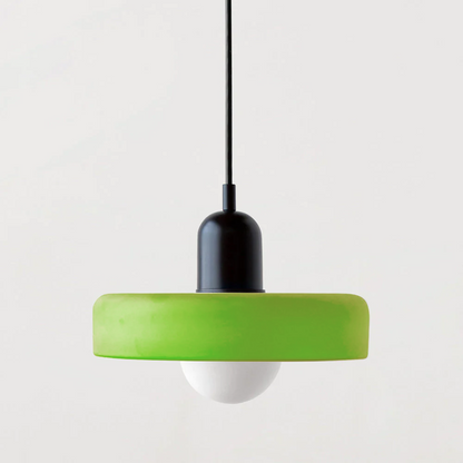 Modern Glass Pendant Light – Bauhaus Design for Kitchen Island and Dining Room – Energy Efficient Hanging Light