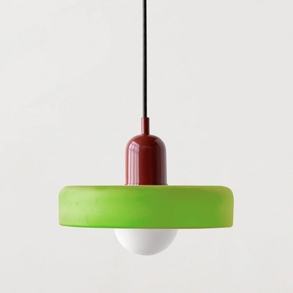 Modern Glass Pendant Light – Bauhaus Design for Kitchen Island and Dining Room – Energy Efficient Hanging Light