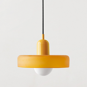 Modern Glass Pendant Light – Bauhaus Design for Kitchen Island and Dining Room – Energy Efficient Hanging Light