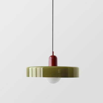 Modern Glass Pendant Light – Bauhaus Design for Kitchen Island and Dining Room – Energy Efficient Hanging Light