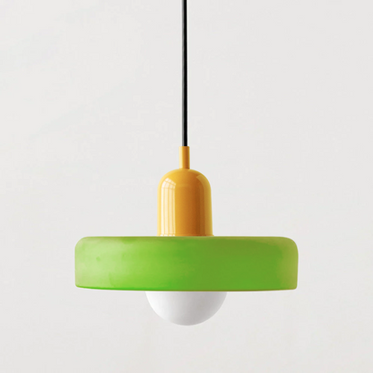 Modern Glass Pendant Light – Bauhaus Design for Kitchen Island and Dining Room – Energy Efficient Hanging Light