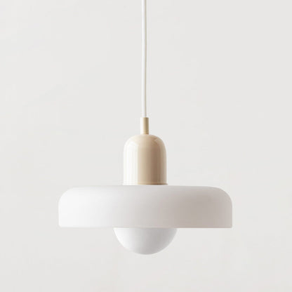Modern Glass Pendant Light – Bauhaus Design for Kitchen Island and Dining Room – Energy Efficient Hanging Light