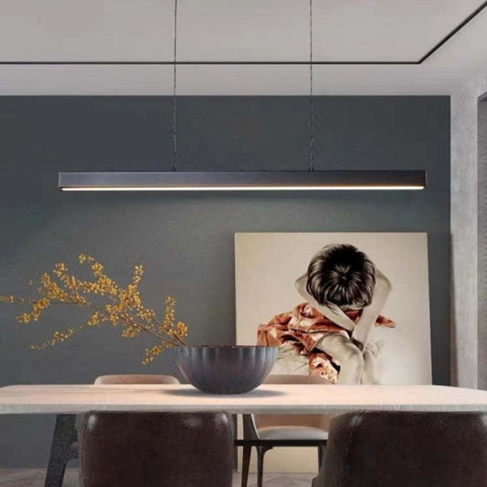 Modern Industrial Black Pendant Light – LED Hanging Ceiling Fixture for Kitchen and Dining Spaces