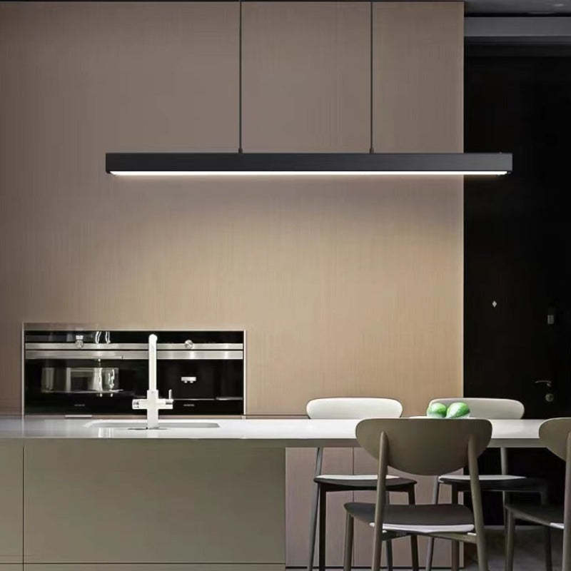Modern Industrial Black Pendant Light – LED Hanging Ceiling Fixture for Kitchen and Dining Spaces