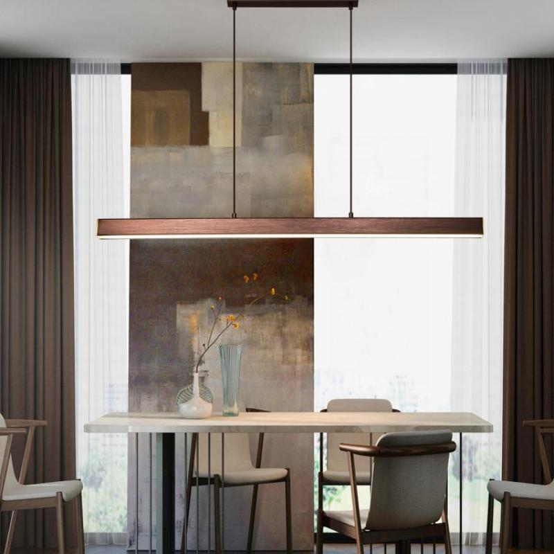 Modern Industrial Black Pendant Light – LED Hanging Ceiling Fixture for Kitchen and Dining Spaces