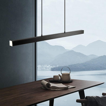 Modern Industrial Black Pendant Light – LED Hanging Ceiling Fixture for Kitchen and Dining Spaces