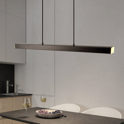 Modern Industrial Black Pendant Light – LED Hanging Ceiling Fixture for Kitchen and Dining Spaces