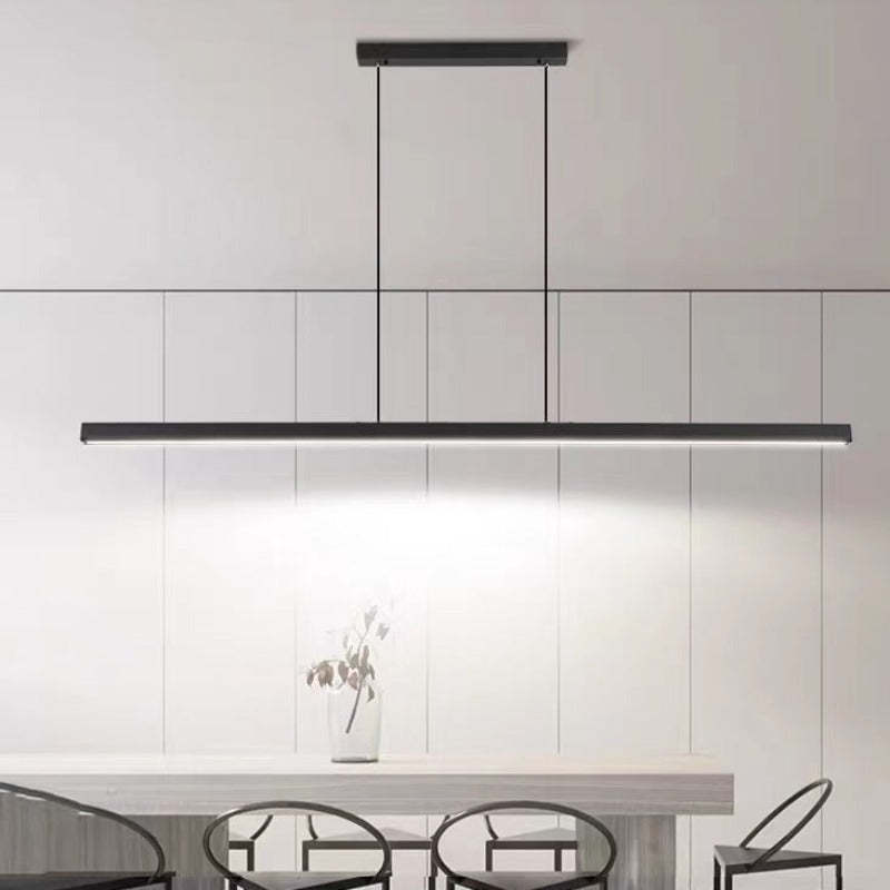 Modern Industrial Black Pendant Light – LED Hanging Ceiling Fixture for Kitchen and Dining Spaces
