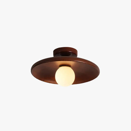 Modern Minimalist LED Ceiling Light Fixture – Elegant Wood Design for Cozy Illumination in Bedrooms and Hallways