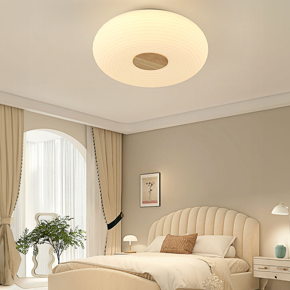 Modern Minimalist LED Flush Mount Ceiling Light Fixture for Bedrooms and Living Rooms – Energy-Efficient Design, 18W to 39W Options