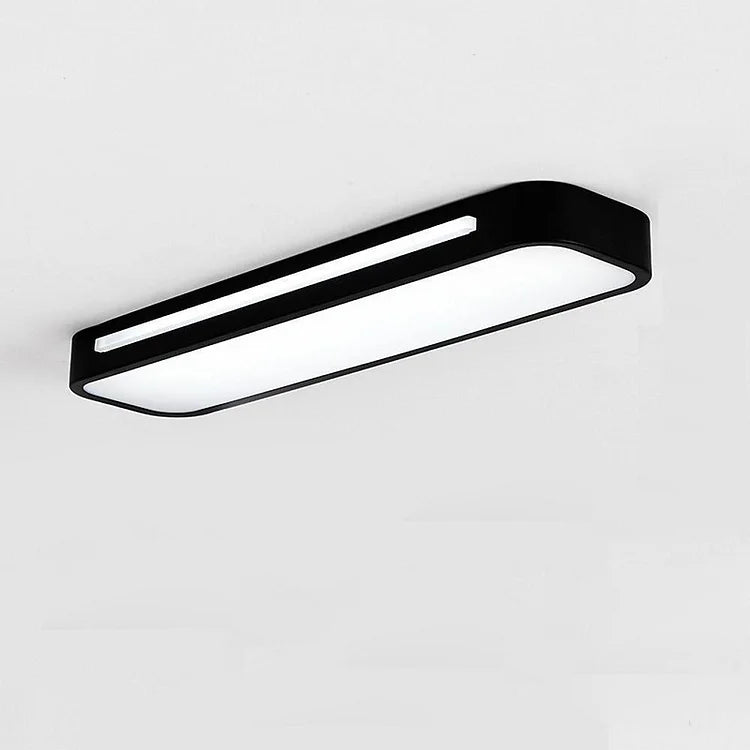Modern Nordic Minimalist Long LED Ceiling Light Fixture – Sleek Flush Mount Design for Dining Room, Living Room, Hallway