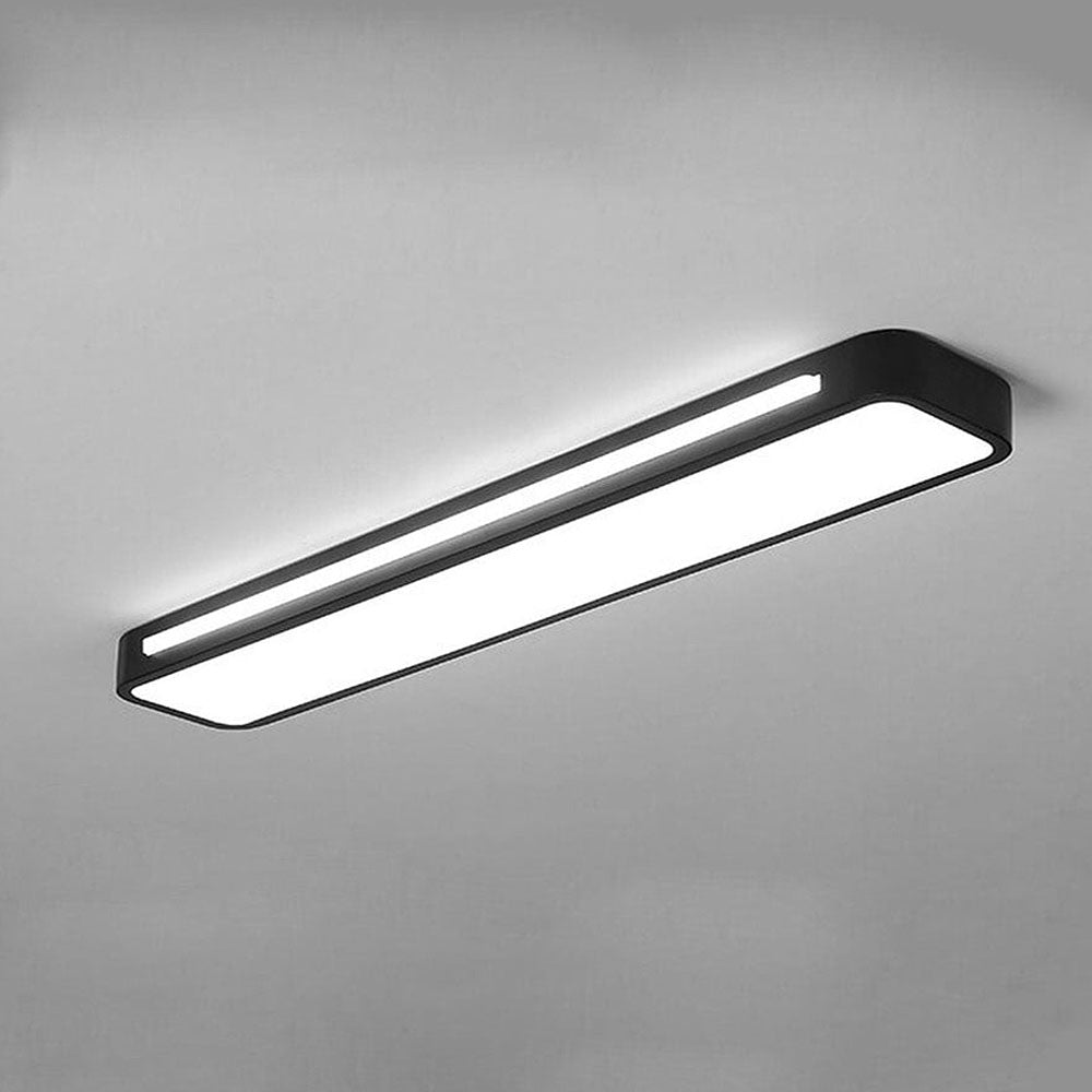 Modern Nordic Minimalist Long LED Ceiling Light Fixture – Sleek Flush Mount Design for Dining Room, Living Room, Hallway