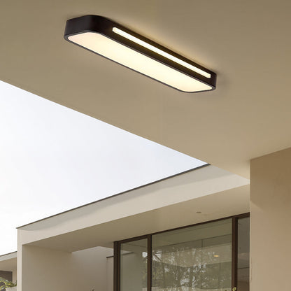 Modern Nordic Minimalist Long LED Ceiling Light Fixture – Sleek Flush Mount Design for Dining Room, Living Room, Hallway