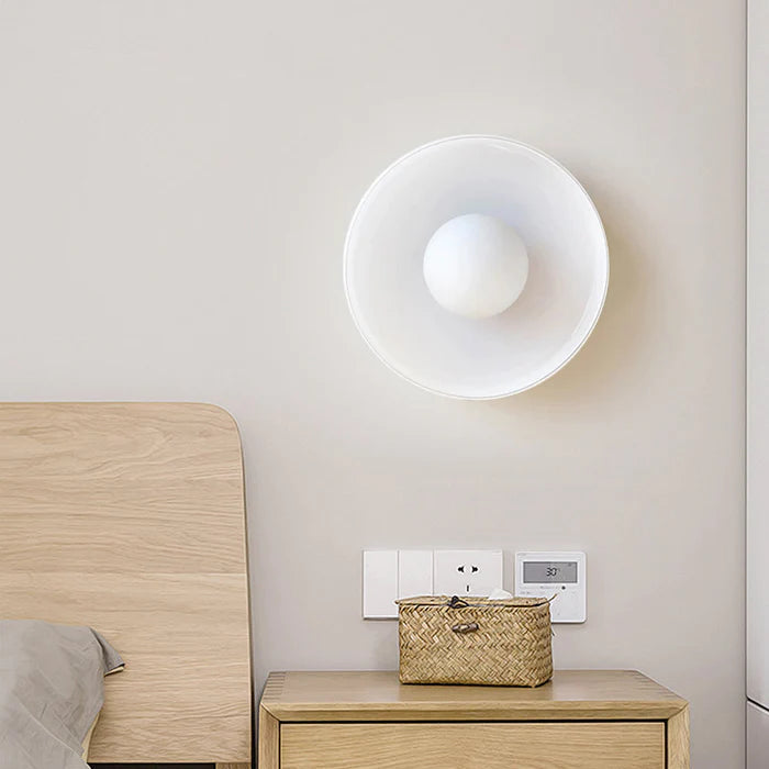 Modern Round Flush Mount Ceiling Light Fixture – Sleek Glass Design for Kitchen