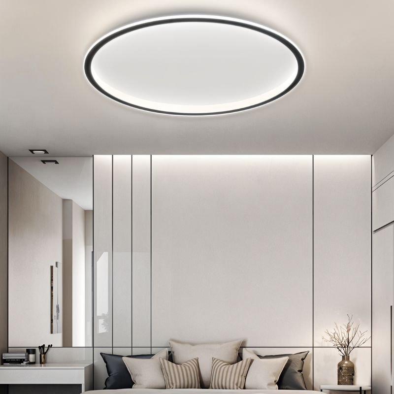 Modern Ultra-Thin LED Flush Mount Ceiling Light Fixture – Stylish Round Design for Hallway, Living Room, Bedroom Illumination