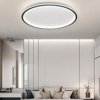 Modern Ultra-Thin LED Flush Mount Ceiling Light Fixture – Stylish Round Design for Hallway, Living Room, Bedroom Illumination