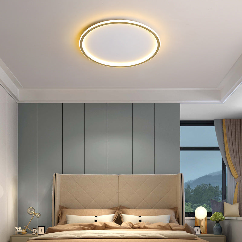 Modern Ultra-Thin LED Flush Mount Ceiling Light Fixture – Stylish Round Design for Hallway, Living Room, Bedroom Illumination