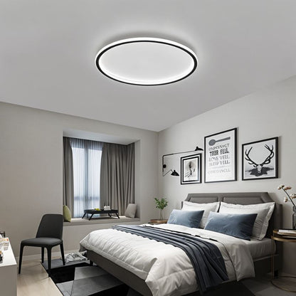 Modern Ultra-Thin LED Flush Mount Ceiling Light Fixture – Stylish Round Design for Hallway, Living Room, Bedroom Illumination