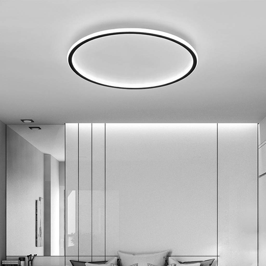 Modern Ultra-Thin LED Flush Mount Ceiling Light Fixture – Stylish Round Design for Hallway, Living Room, Bedroom Illumination
