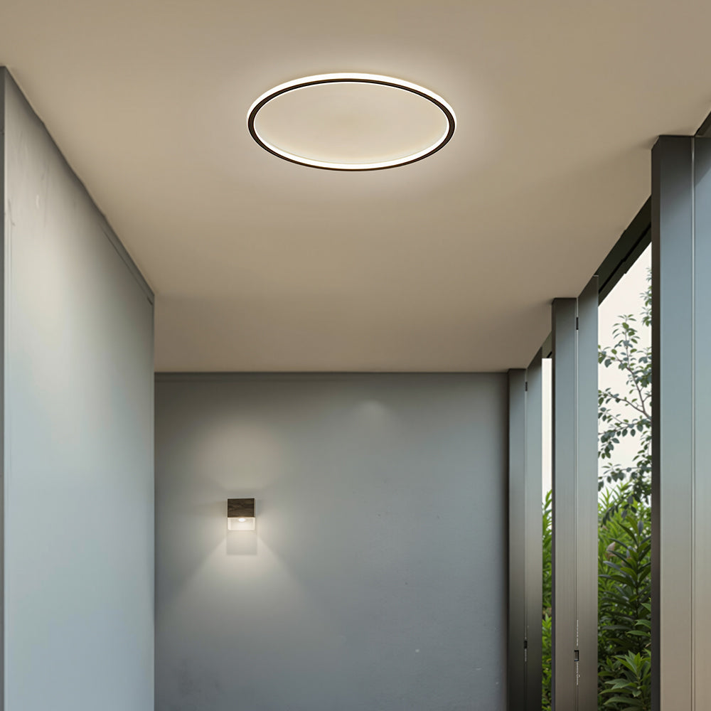 Modern Ultra-Thin LED Flush Mount Ceiling Light Fixture – Stylish Round Design for Hallway, Living Room, Bedroom Illumination