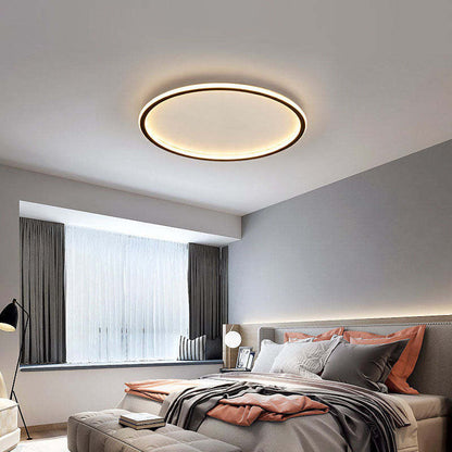 Modern Ultra-Thin LED Flush Mount Ceiling Light Fixture – Stylish Round Design for Hallway, Living Room, Bedroom Illumination