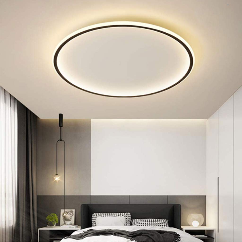 Modern Ultra-Thin LED Flush Mount Ceiling Light Fixture – Stylish Round Design for Hallway, Living Room, Bedroom Illumination