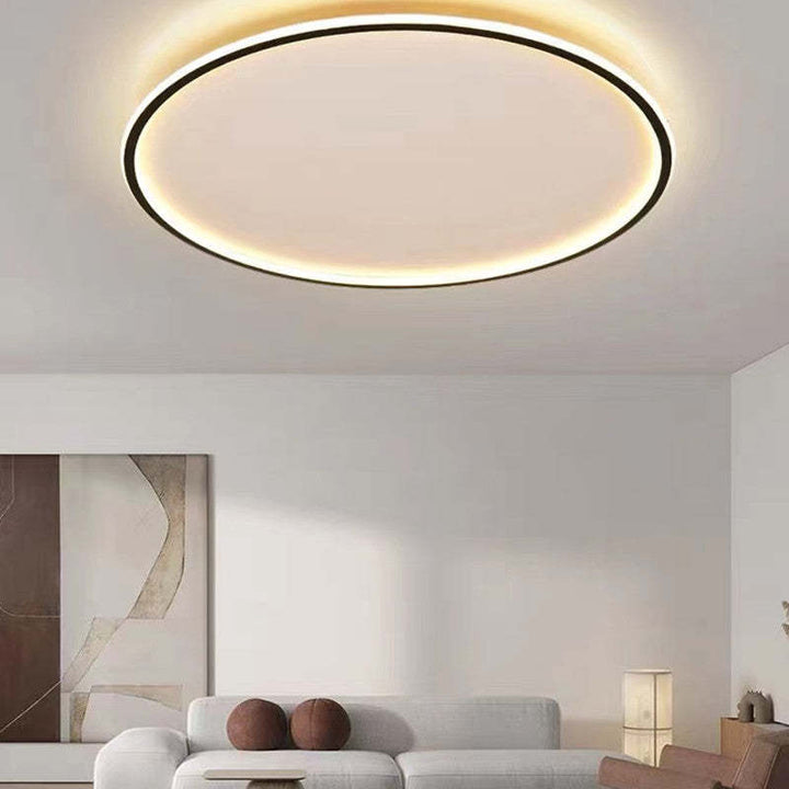 Modern Ultra-Thin LED Flush Mount Ceiling Light Fixture – Stylish Round Design for Hallway, Living Room, Bedroom Illumination