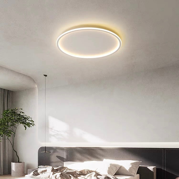 Modern Ultra-Thin LED Flush Mount Ceiling Light Fixture – Stylish Round Design for Hallway, Living Room, Bedroom Illumination