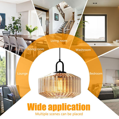 Elegant Glass Shade Kitchen Pendant Lamp - A Stylish Lighting Solution for Modern Spaces