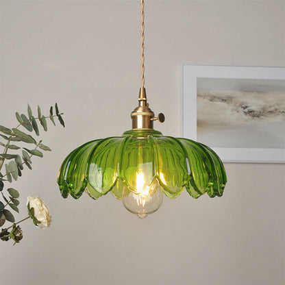 Blossom Glow Ceramic Pendant Lamp - Elegant Floral-Inspired Lighting Fixture