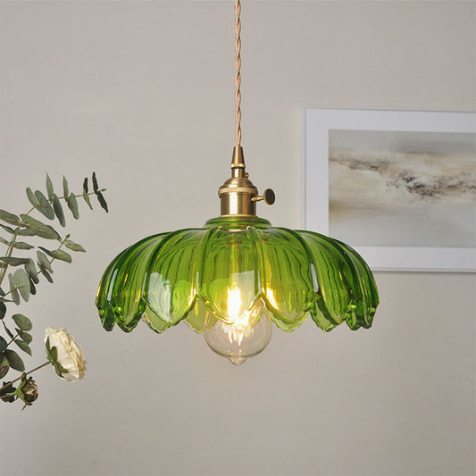 Blossom Glow Ceramic Pendant Lamp - Elegant Floral-Inspired Lighting Fixture