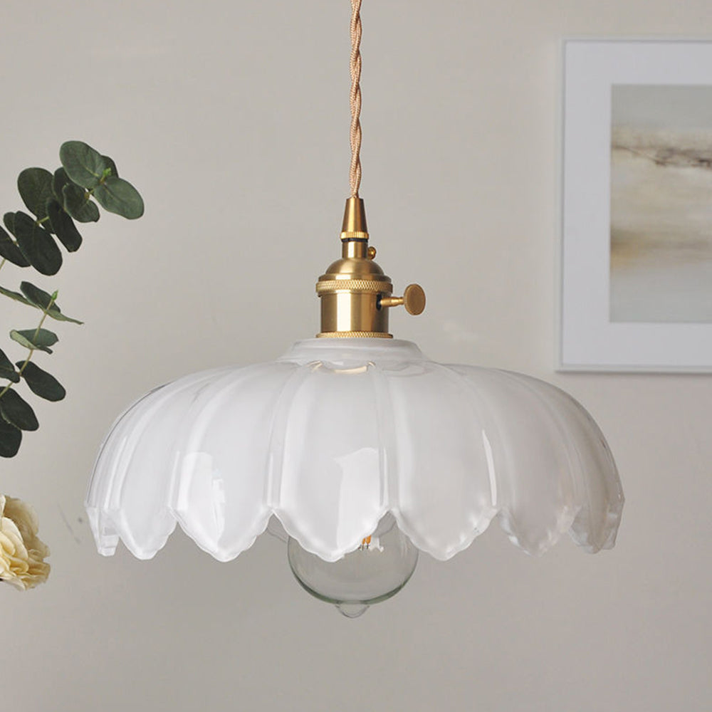 Blossom Glow Ceramic Pendant Lamp - Elegant Floral-Inspired Lighting Fixture