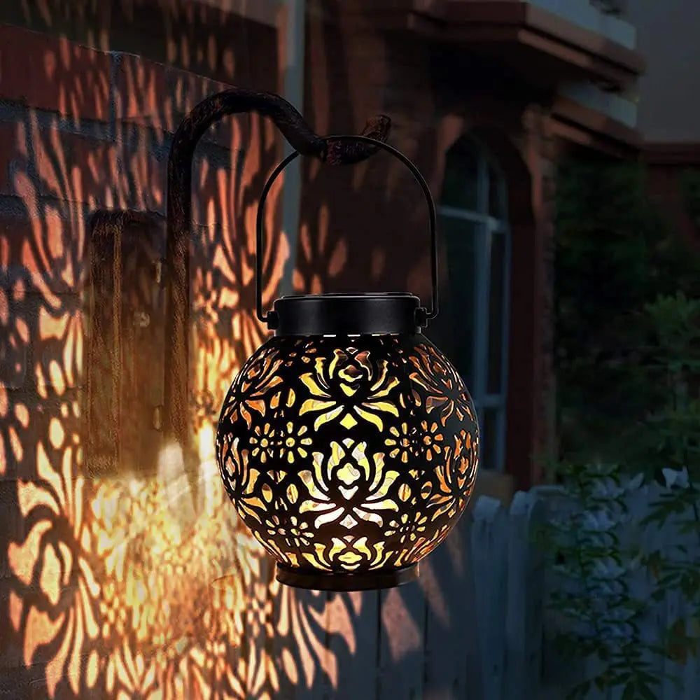 CelestiLume – Artistic Solar Lantern for Outdoor Elegance