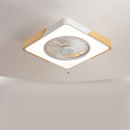 BREEZELUX – Modern Wooden Ceiling Fan with LED Light