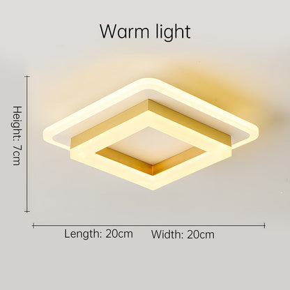 NOVARA - Modern Square LED Ceiling Light for Hallways & Living Spaces