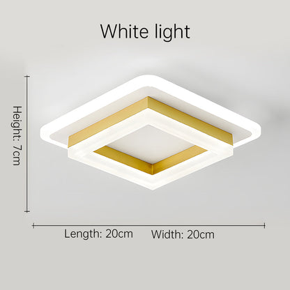 NOVARA - Modern Square LED Ceiling Light for Hallways & Living Spaces