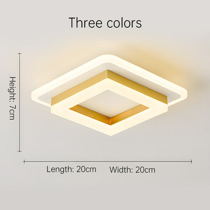 NOVARA - Modern Square LED Ceiling Light for Hallways & Living Spaces