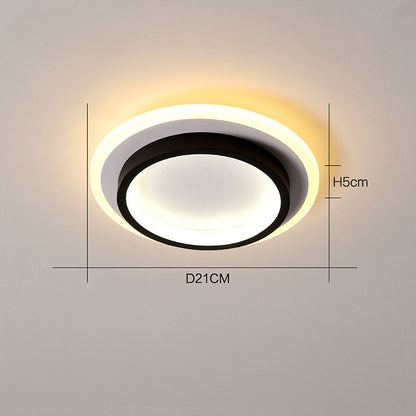 NOVAIR - Modern Round LED Ceiling Light for Hallways & Living Spaces