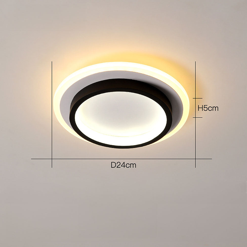 NOVAIR - Modern Round LED Ceiling Light for Hallways & Living Spaces