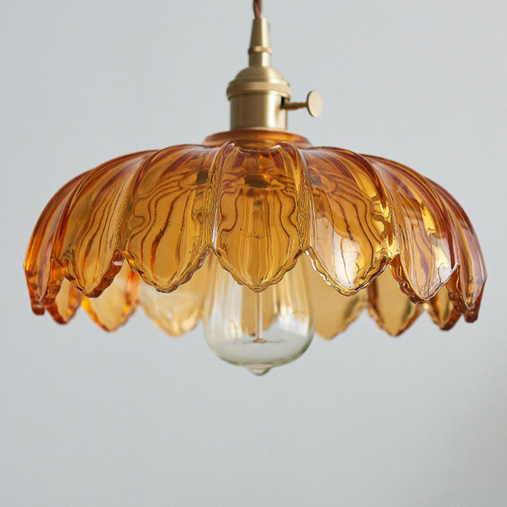 Blossom Glow Ceramic Pendant Lamp - Elegant Floral-Inspired Lighting Fixture