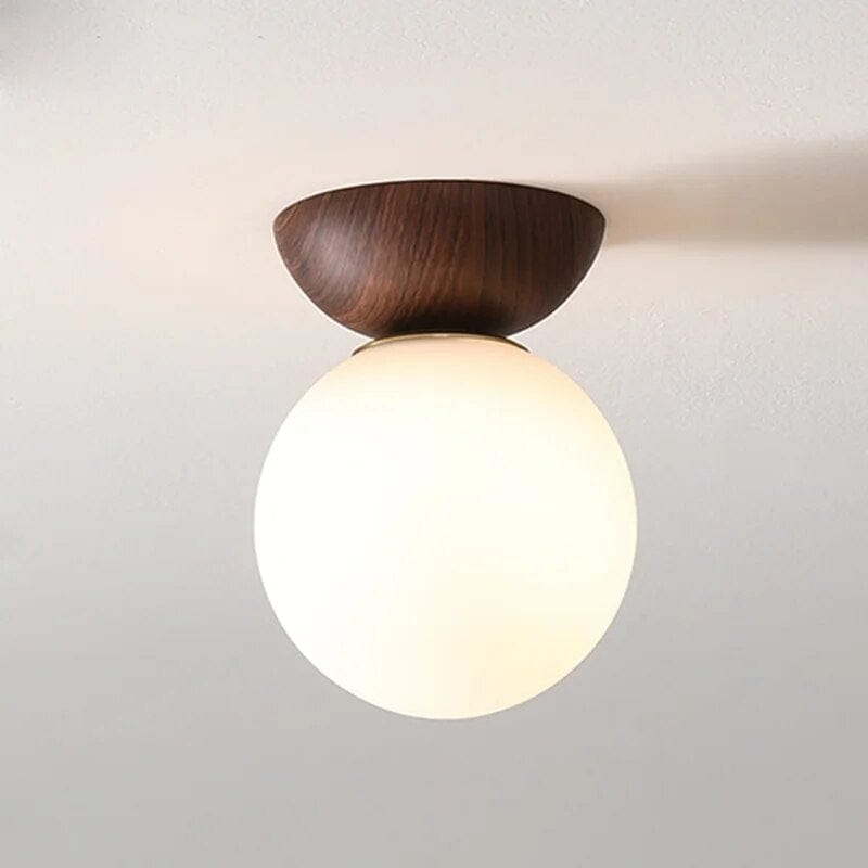 Scandinavian Flush Mount Ceiling Light Fixture with Elegant Glass Finish for Warm Illumination in Any Space