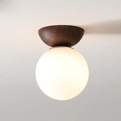 Scandinavian Flush Mount Ceiling Light Fixture with Elegant Glass Finish for Warm Illumination in Any Space