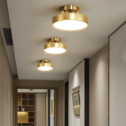 Sleek Adjustable LED Flush Mount Ceiling Light Fixture with Color Settings for Cozy Ambiance