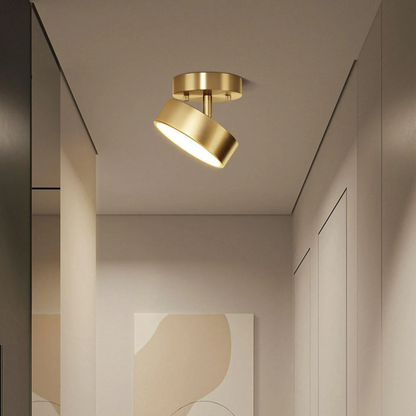 Sleek Adjustable LED Flush Mount Ceiling Light Fixture with Color Settings for Cozy Ambiance
