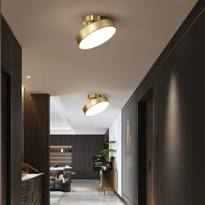 Sleek Adjustable LED Flush Mount Ceiling Light Fixture with Color Settings for Cozy Ambiance