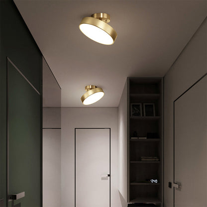 Sleek Adjustable LED Flush Mount Ceiling Light Fixture with Color Settings for Cozy Ambiance